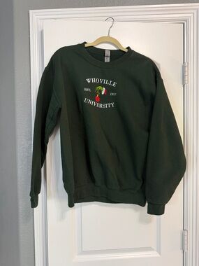 Whoville University Green Crewneck Sweatshirt